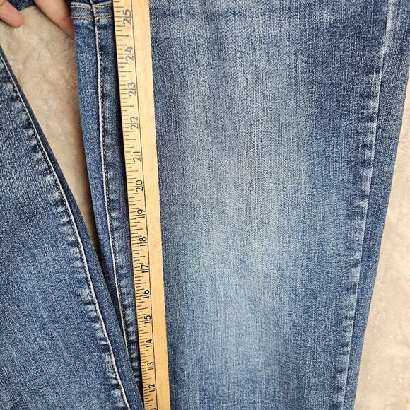 Judy Blue Wide Leg Jeans 29 Cropped Comfort Stretch Classic Blue Minimal Preppy - Picture 5 of 8